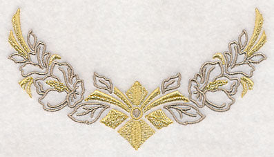 Art Deco Floral Neckline (Crewneck)