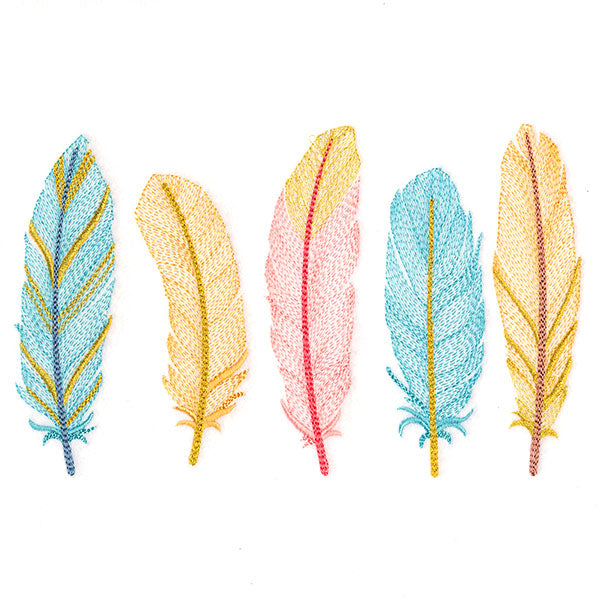 Shimmering Feathers Border