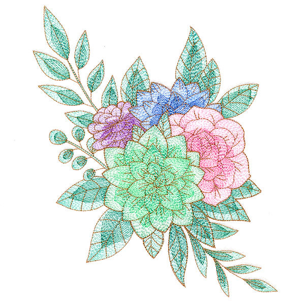 Sparkling Succulent Bouquet