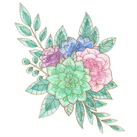 Sparkling Succulent Bouquet