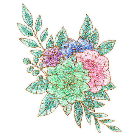 Sparkling Succulent Bouquet