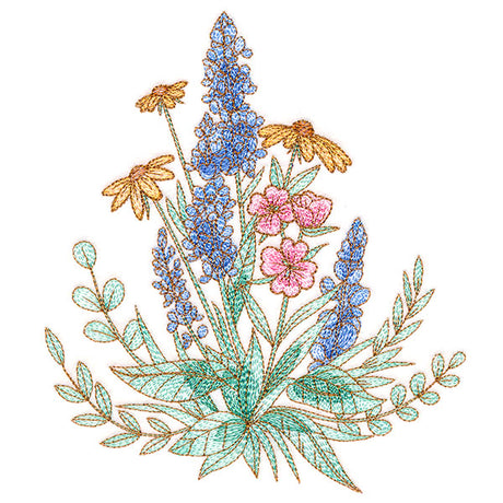 Glistening Bluebonnet Bouquet