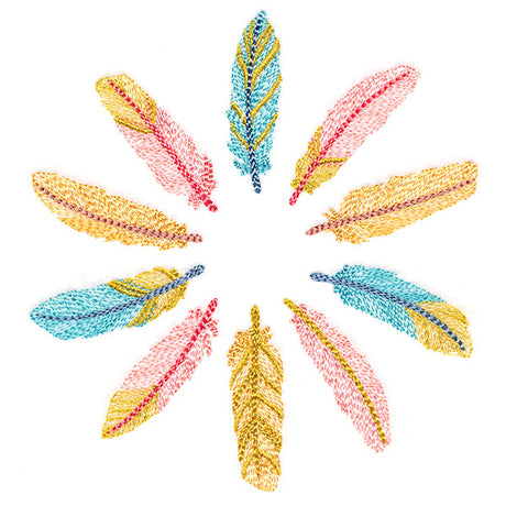 Shimmering Feathers Circle