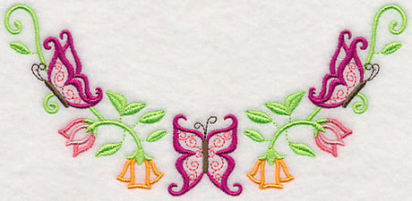 Bold Butterflies Neckline (V-Neck)