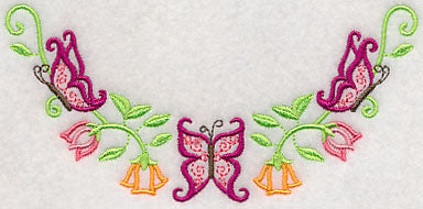 Bold Butterflies Neckline (V-Neck)