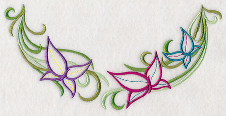 Butterflies and Vines Neckline (V-Neck)