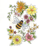 Buzzing Bee and Blooms Feature