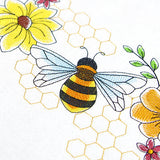 Buzzing Bee and Blooms Border