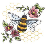 Buzzing Bee and Blooms Accent
