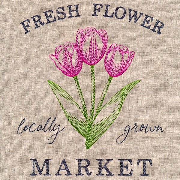 Spring Tulip Market Sign