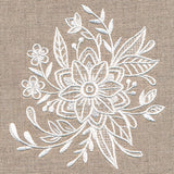 Exquisite Flourishing Bouquet (Whitework)