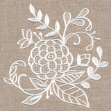 Exquisite Blossoming Bouquet (Whitework)