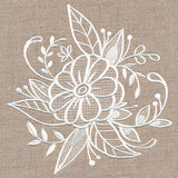 Exquisite Blooming Bouquet (Whitework)