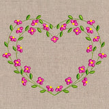 Sweet Floral Heart Wreath