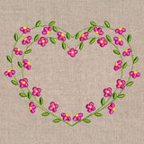 Sweet Floral Heart Wreath
