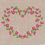 Sweet Floral Heart Wreath