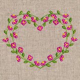 Sweet Floral Heart Wreath