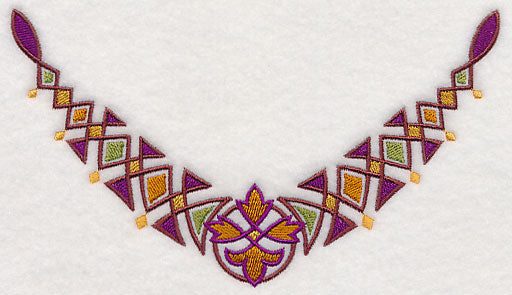 Celtic Diamonds Neckline (V-Neck)