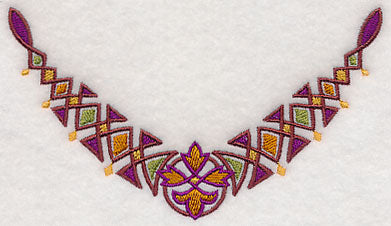 Celtic Diamonds Neckline (V-Neck)