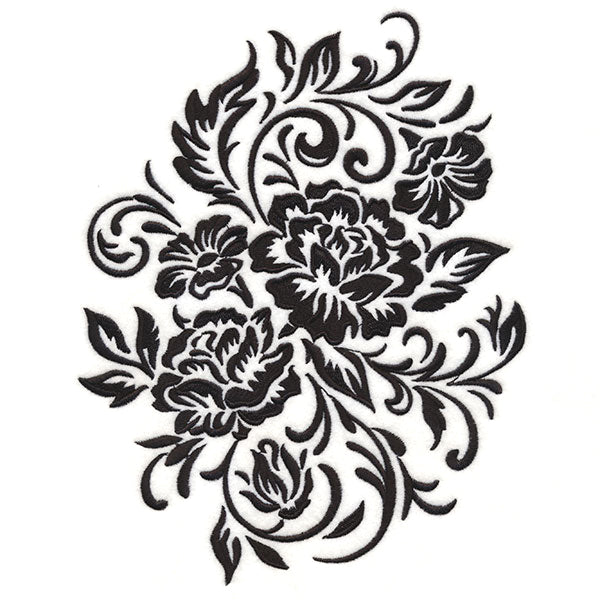 Flourishing Blooms Feature (Blackwork)