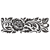 Flourishing Blooms Border (Blackwork)