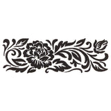 Flourishing Blooms Border (Blackwork)