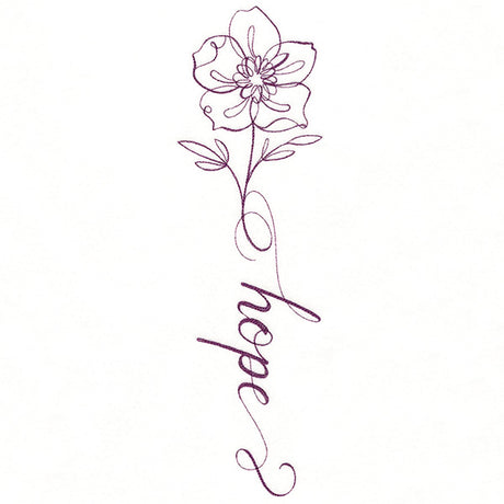 Blessed Calligraphy in Bloom - Anemone