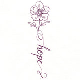 Blessed Calligraphy in Bloom - Anemone