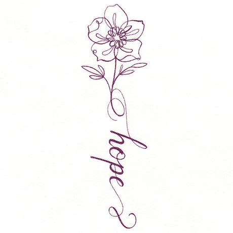 Blessed Calligraphy in Bloom - Anemone