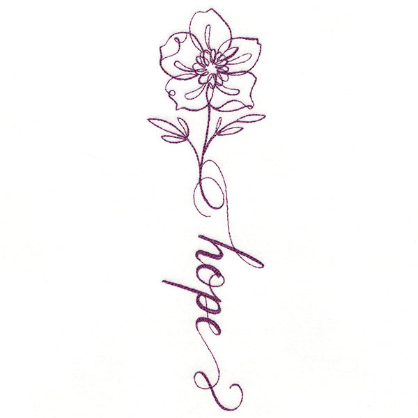 Blessed Calligraphy in Bloom - Anemone