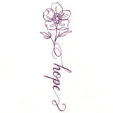 Blessed Calligraphy in Bloom - Anemone