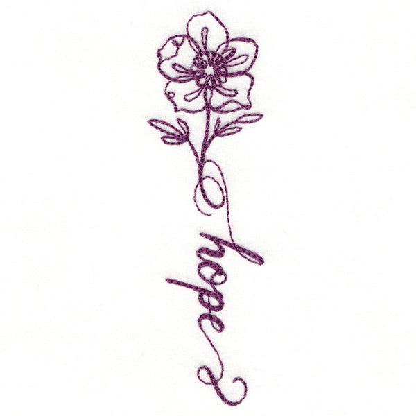 Blessed Calligraphy in Bloom - Anemone