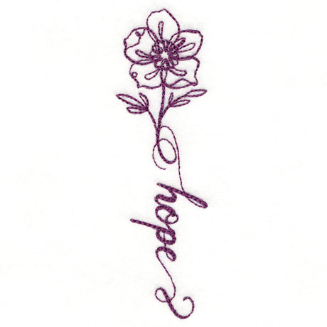 Blessed Calligraphy in Bloom - Anemone