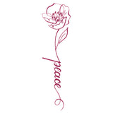 Blessed Calligraphy in Bloom - Poppy