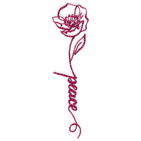 Blessed Calligraphy in Bloom - Poppy