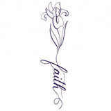 Blessed Calligraphy in Bloom - Iris