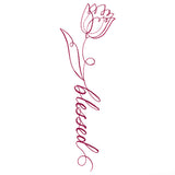 Blessed Calligraphy in Bloom - Tulip