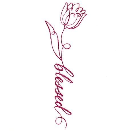 Blessed Calligraphy in Bloom - Tulip