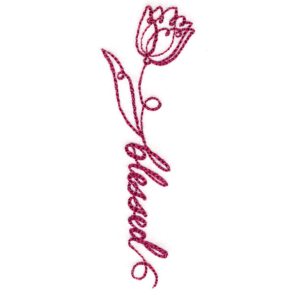 Blessed Calligraphy in Bloom - Tulip
