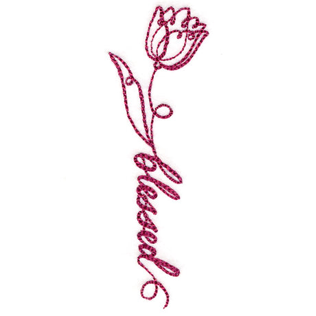 Blessed Calligraphy in Bloom - Tulip