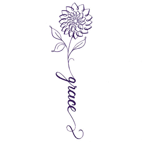 Blessed Calligraphy in Bloom - Dahlia