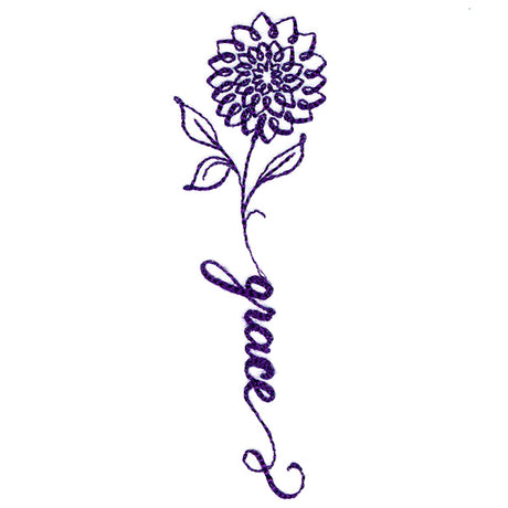 Blessed Calligraphy in Bloom - Dahlia