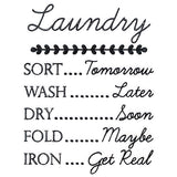Homemaker's Sassy Laundry Schedule