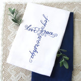 Sweet Blessings Calligraphy Cross