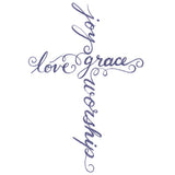 Sweet Blessings Calligraphy Cross