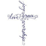 Sweet Blessings Calligraphy Cross