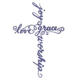 Sweet Blessings Calligraphy Cross