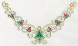 Christmas Tree Swirls Neckline (V-Neck)