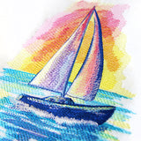 Nautical Dreams Sailboat in Watercolor