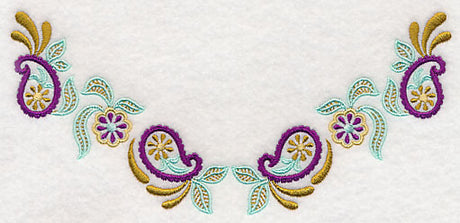 Daisy Paisley Neckline (V-Neck)